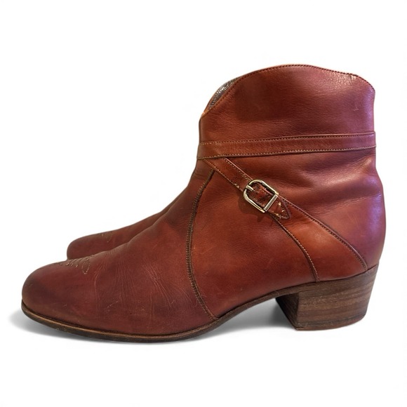 Florsheim Other - Vintage Florsheim Imperial Men's Leather Ankle Boots, Brown Men's – Size 9.5D